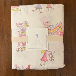 Pottery Barn Kids Phoebe Sheet Set Queen Princess And The Pea 100% Cotton NWT